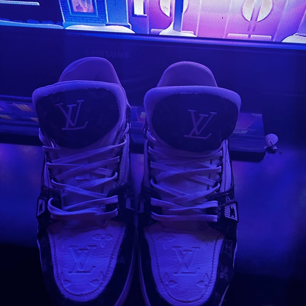 Louis Vuitton Black and White Men's Sneakers